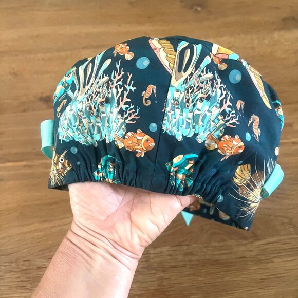 3 Euro style scrub caps bundle scrub hats surgical caps European scrub hats - Picture 5 of 11